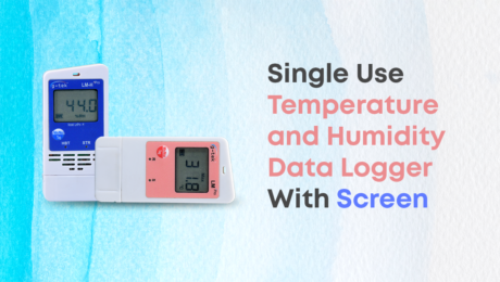 Single-Use Temperature and Humidity Data Logger With The Screen.