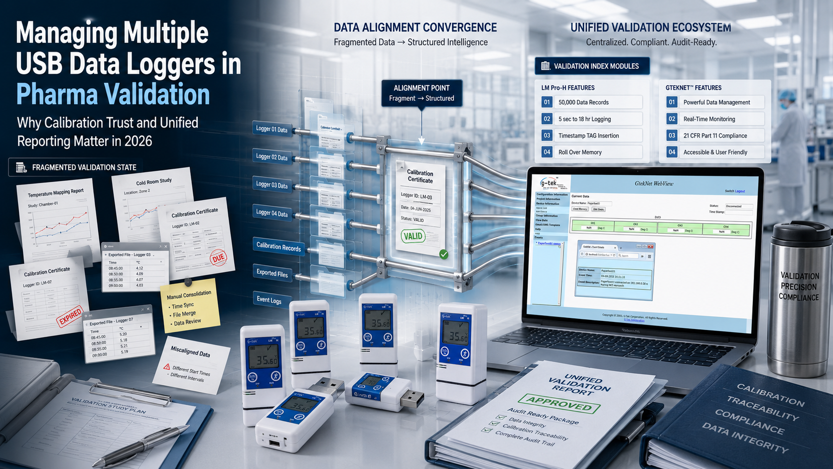 USB data loggers in pharma validation