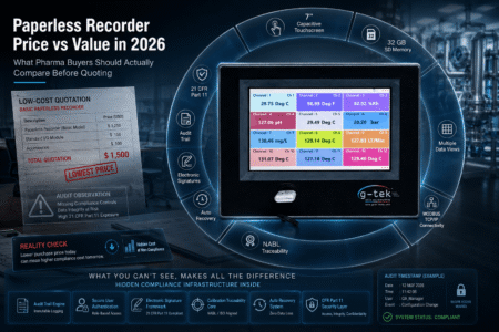 paperless recorder for pharma