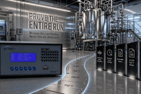 Bioreactor temperature monitoring during a fermentation run