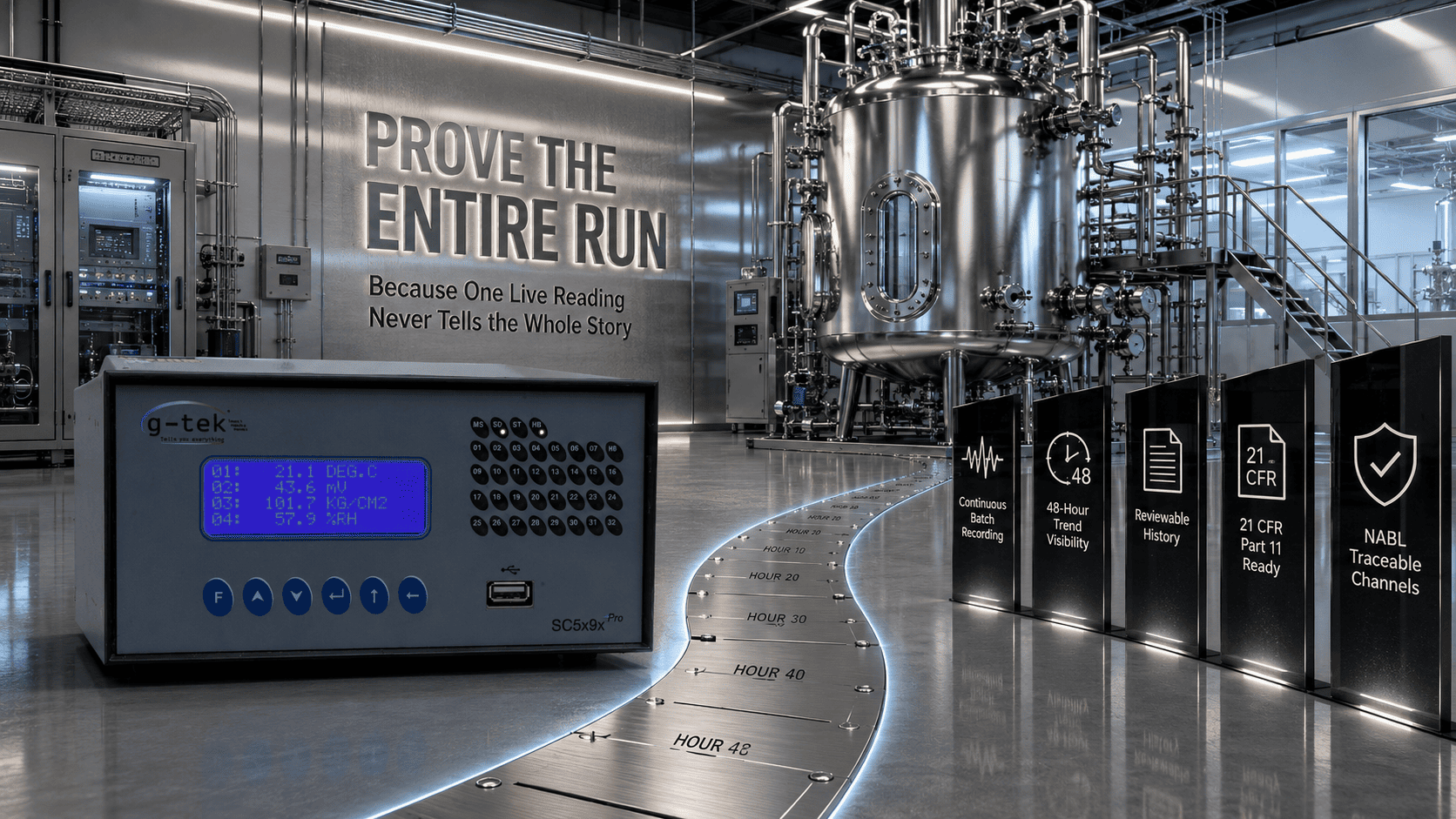 Bioreactor temperature monitoring during a fermentation run