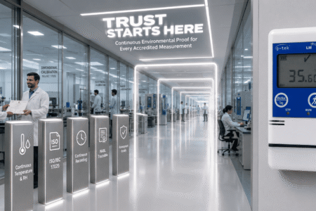 Laboratory environmental monitoring for temperature and humidity