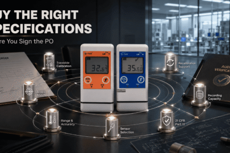 Data logger specifications for pharma monitoring and audits
