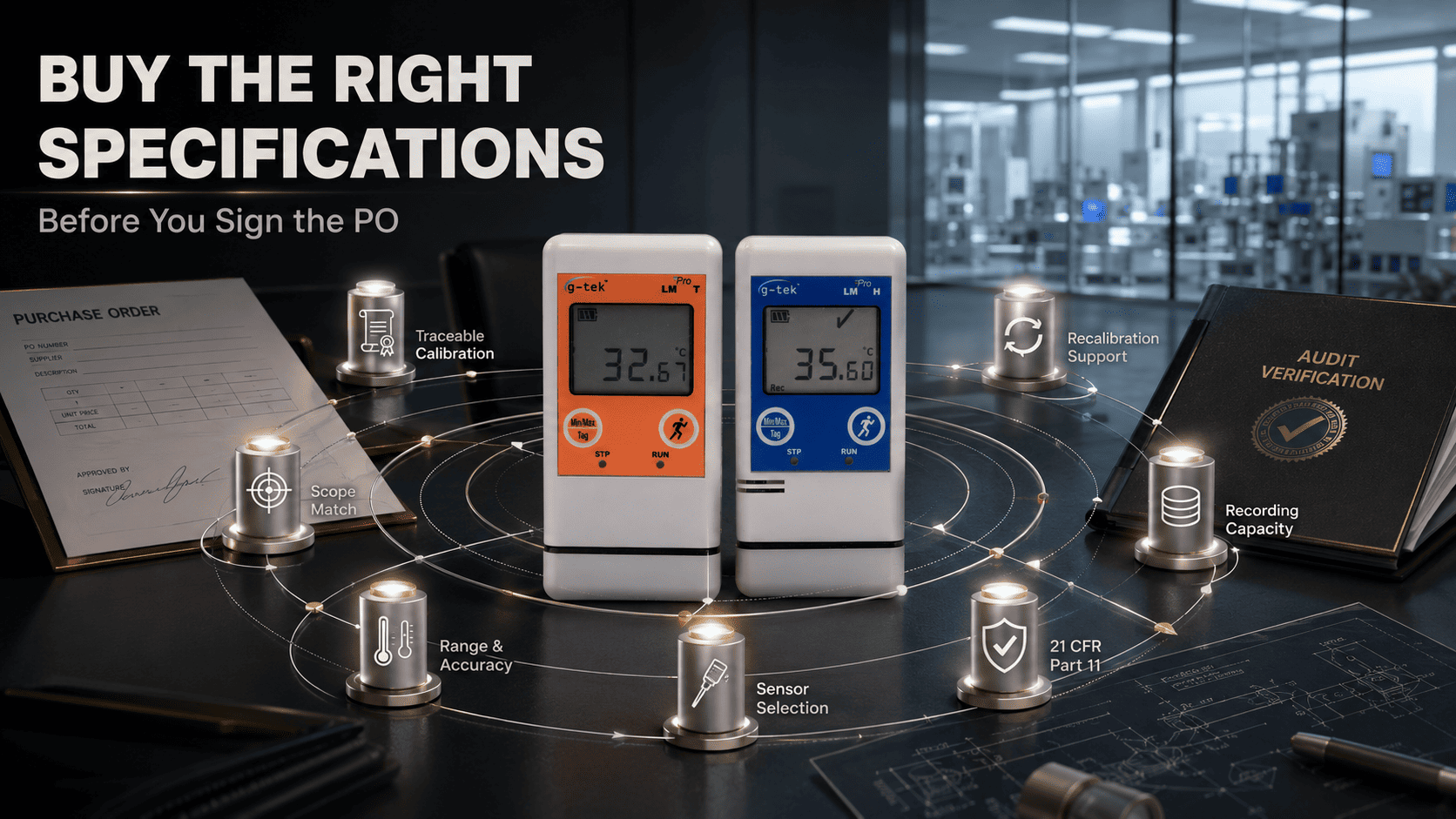 Data logger specifications for pharma monitoring and audits