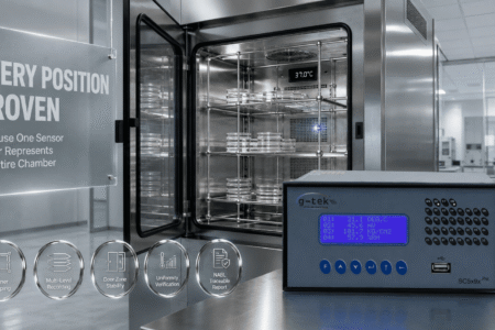 Incubator temperature uniformity monitoring with multi-point recording
