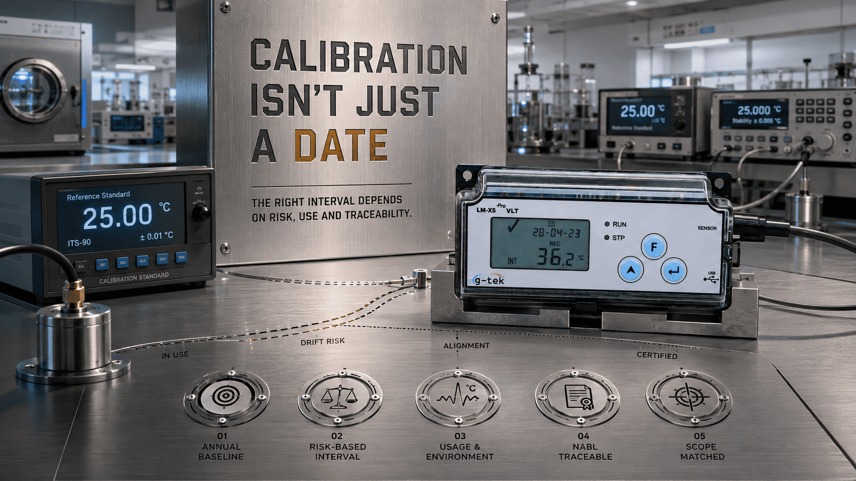 Data logger calibration for accurate and traceable temperature monitoring