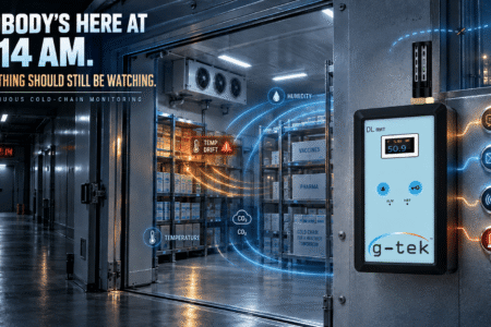 IoT monitoring device in an unattended cold room