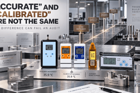 Accuracy and calibration check of a temperature instrument